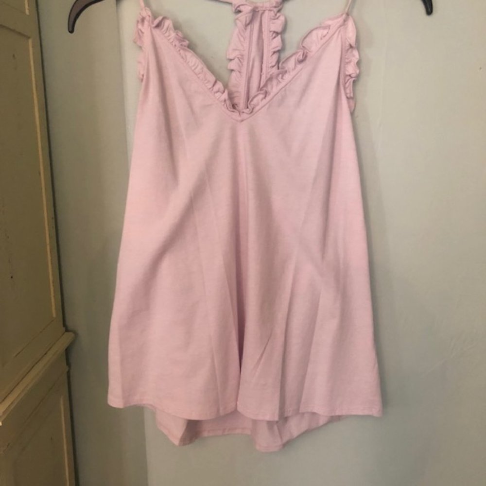 Rebecca Taylor racer-back pink cami